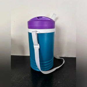 Vintage - Teal/Purple 1qt Igloo Jug Cooler  w/Flip Spout & Shoulder Strap - USA